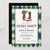 Derby Day Horse Racing Party Invitation 招待状 (正面/裏面)