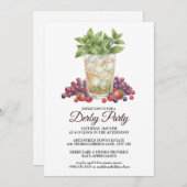 Derby Day Mint Julep Horse Race Party Invitation 招待状 (正面/裏面)