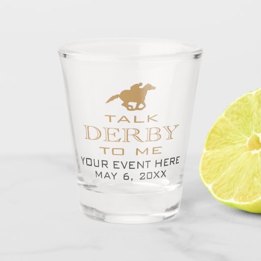 Derby Horse Race Party Custom ショットグラス (正面)