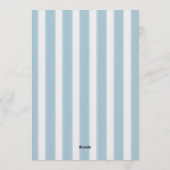 Derby horse racing party elegant stripes 招待状 (裏面)