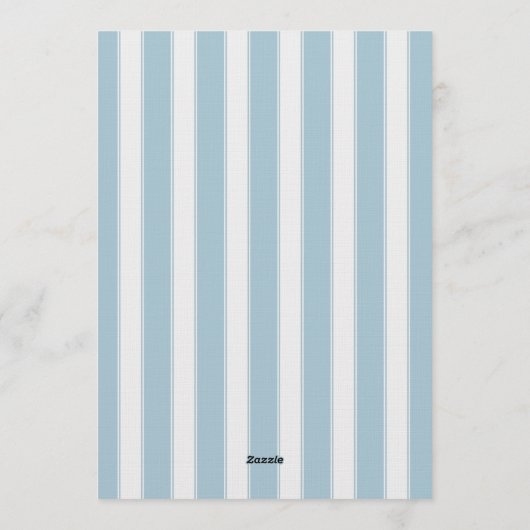 Derby horse racing party elegant stripes 招待状 (裏面)