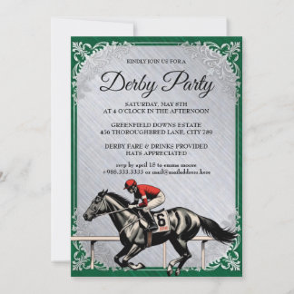  Derby Horse Racing Party Invitation 2026 招待状