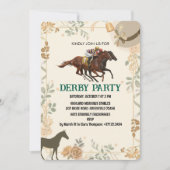 Derby Invitation Elegant Race 招待状 (正面)