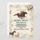 Derby Invitation Elegant Race 招待状 (正面/裏面)