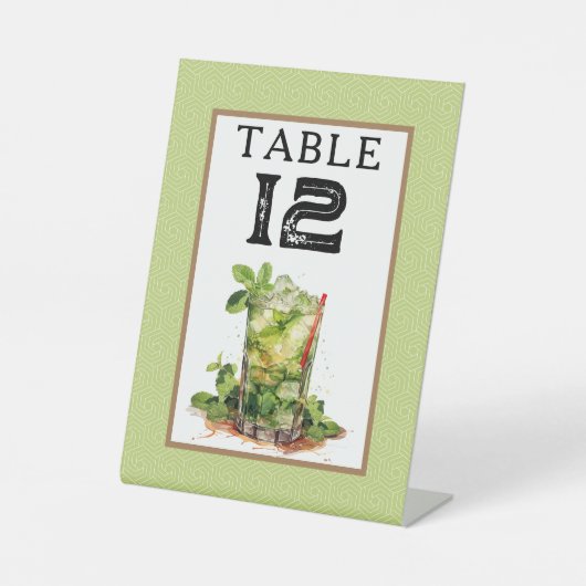 Derby Mint Julep Table Number 台座サイン (正面)