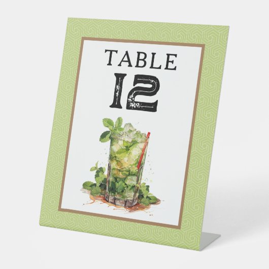 Derby Mint Julep Table Number 台座サイン (正面)