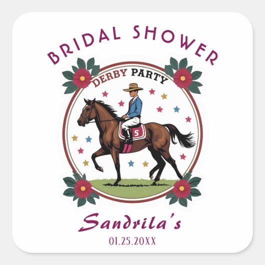 DERBY PARTY スクエアシール (正面)