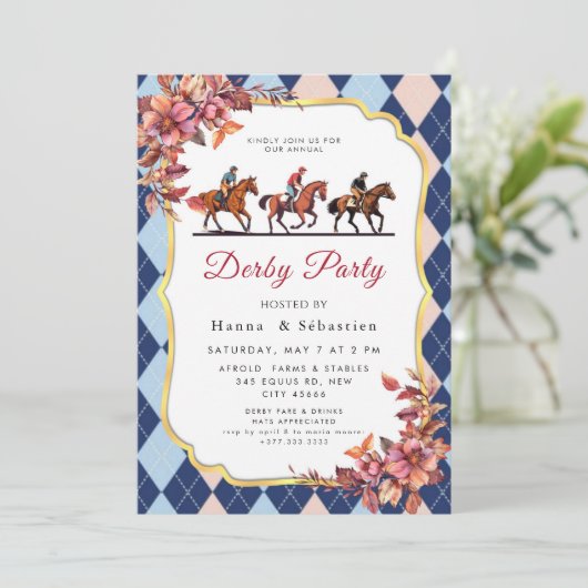 Derby Party Invitation 招待状 (スタンド正面)