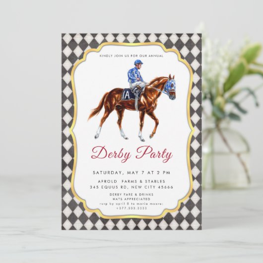 Derby Party Invitation 招待状 (スタンド正面)