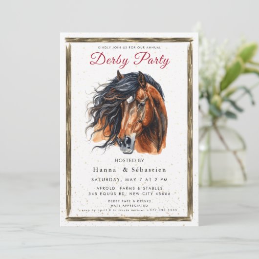 Derby Party Invitation 招待状 (スタンド正面)