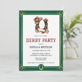 Derby Party Invitation Vintage Equestrian Style 招待状 (スタンド正面)