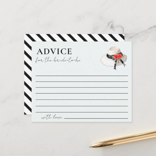 Derby Style Hat Roses Bridal Shower Advice (正面/裏面インサイチュ)