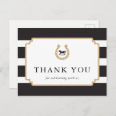 Derby Thank パーソナライズされた Youポストカードベビーシャワー ポストカード (正面/裏面)