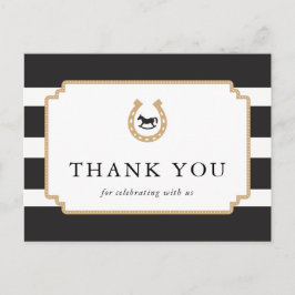 Derby Thank パーソナライズされた Youポストカードベビーシャワー ポストカード