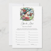 Derby Theme Off to the Altar Bridal Shower Game 招待状 (正面)