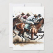 Derby Theme Off to the Altar Bridal Shower Game 招待状 (裏面)