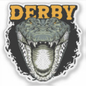 Derby, Western Australia Crocodileステッカー シール (正面)