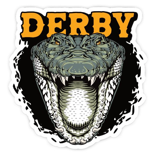 Derby, Western Australia Crocodileステッカー シール