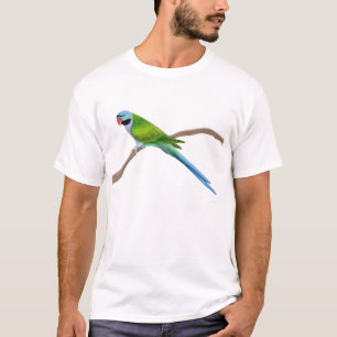 Derbyanの口ひげのインコのTシャツ Tシャツ