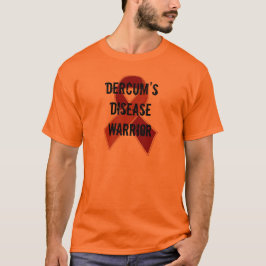 Dercumの病気の戦士の認識度のリボンのTシャツ Tシャツ
