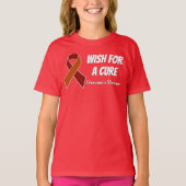 Dercumの病気の認識度のリボンのTシャツの子供 Tシャツ (正面)