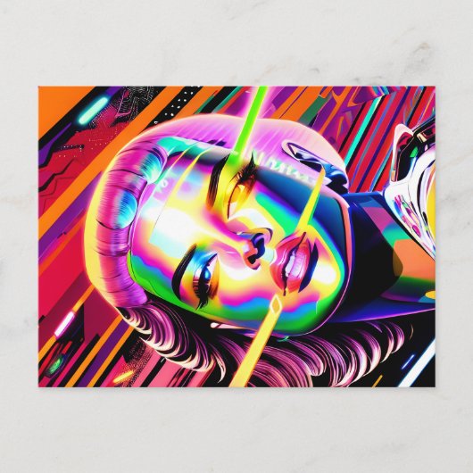 Derezed Futures - Ken Gage Art ポストカード (正面)