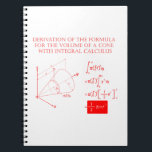 Derivation of the formula for the volume of a cone ノートブック<br><div class="desc">Derivation of the formula for the volume of a cone with integral calculus.</div>
