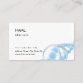 dermarollerの皮のトリートメントを得ている女性 名刺 (裏面)