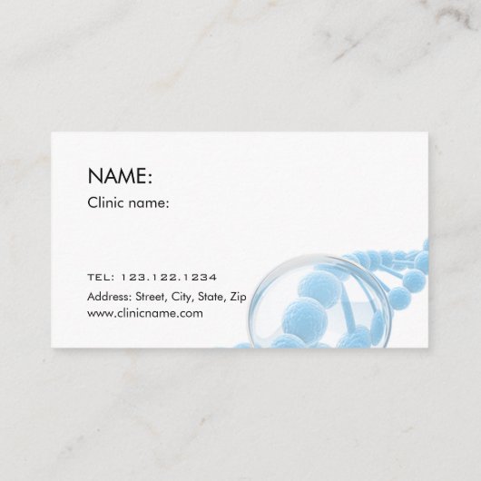 dermarollerの皮のトリートメントを得ている女性 名刺 (裏面)