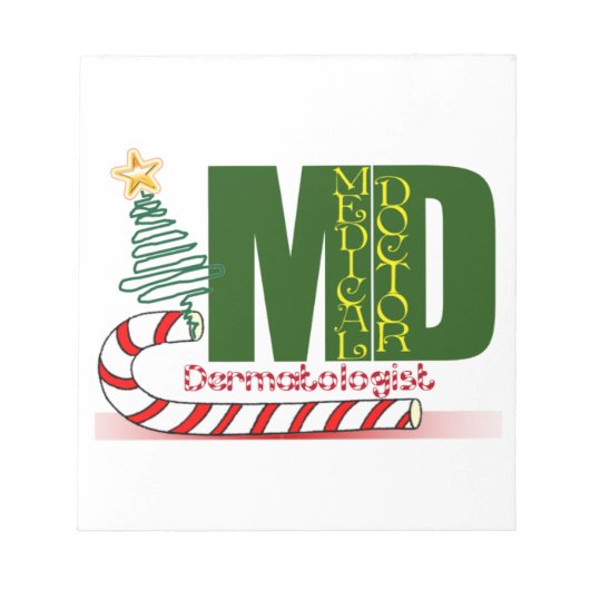 Dermatologistのメリークリスマス ノートパッド (正面)