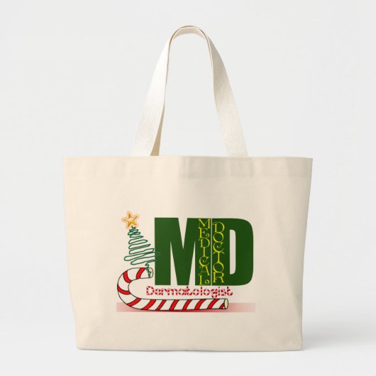 Dermatologistのメリークリスマス ラージトートバッグ (正面)