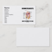 Dermatologistsは愛します皮(解剖学)の主題を 名刺 (正面/裏面)