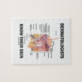 Dermatologistsは知っています彼らの皮(解剖学)を ジグソーパズル (横)