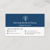 Dermatology Doctor Office Appointment 名刺 (正面)