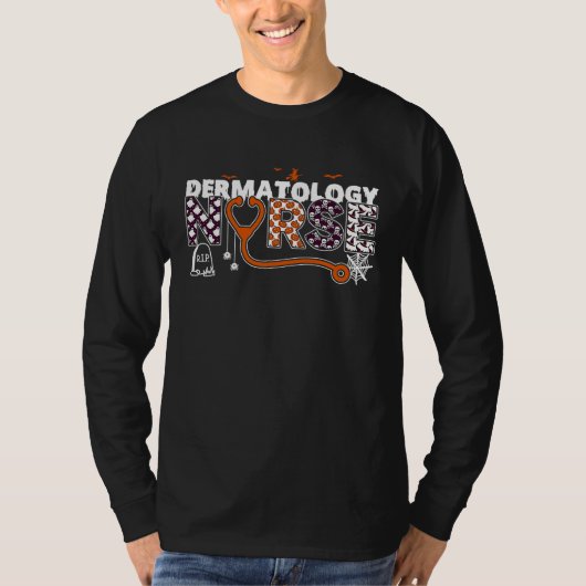 Dermatology Nurse And Dermatologists For A Hallowe Tシャツ (正面)