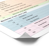 Dermatomes MyotomesとDTRポスターカイロプラクティック ポスター (角)
