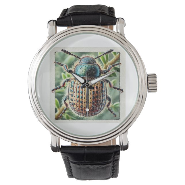 Dermestid beetle in nature 201024IREF219 - Waterco 腕時計 (正面)