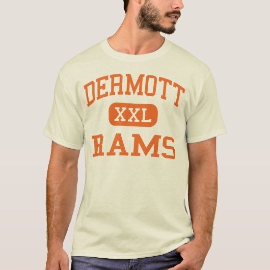 Dermott -ラム-高等学校- Dermottアーカンソー Tシャツ (正面)