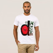 DeRoseはTシャツに-黒か赤または緑合いました Tシャツ (正面フル)