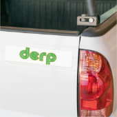 Derp 2 バンパーステッカー (トラック上)