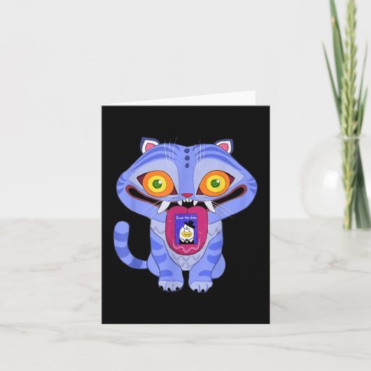 Derpy公式おもしろいライセンスの女性の男性へ子供 カード (正面)