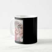 Derpy Cat Tongue OutミームおもしろいWeirdcore Gives Me コーヒーマグカップ (正面左)