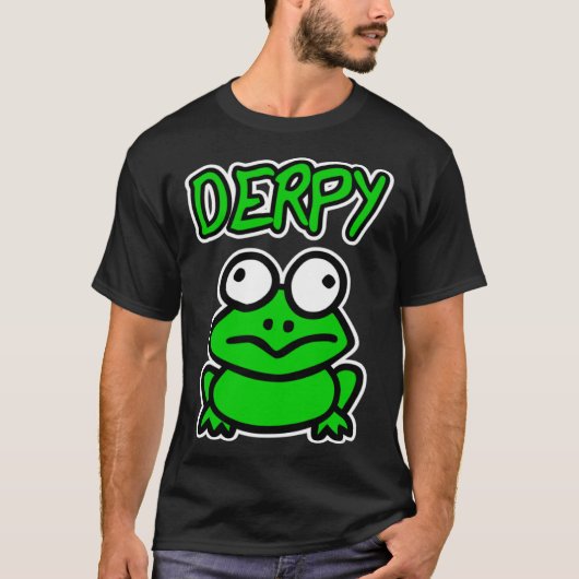 DERPY Frog Funny Frog Toad Lover Gift Toddler Boy  Tシャツ (正面)