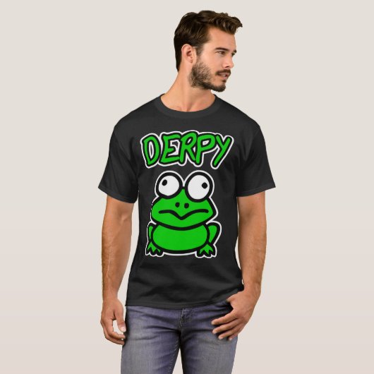 DERPY Frog Funny Frog Toad Lover Gift Toddler Boy  Tシャツ (正面フル)