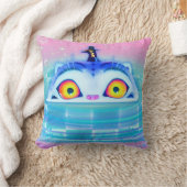 Derpy Tiger K Pop Throw Pillow クッション (ブランケット)