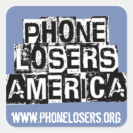 DerreckによるPhone Losers of America スクエアシール