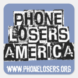 DerreckによるPhone Losers of America スクエアシール