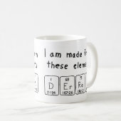 Derrekの定期的なテーブル名mug コーヒーマグカップ (正面右)