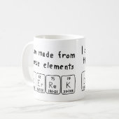 Derrekの定期的なテーブル名mug コーヒーマグカップ (正面左)