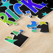 「DERRICK」名、おもしろい「ハッピーバースデー」 ジグソーパズル (側面)